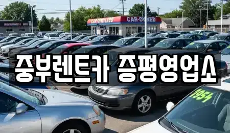 충청북도 증평군 렌트카 전문 중부렌트카 증평영업소